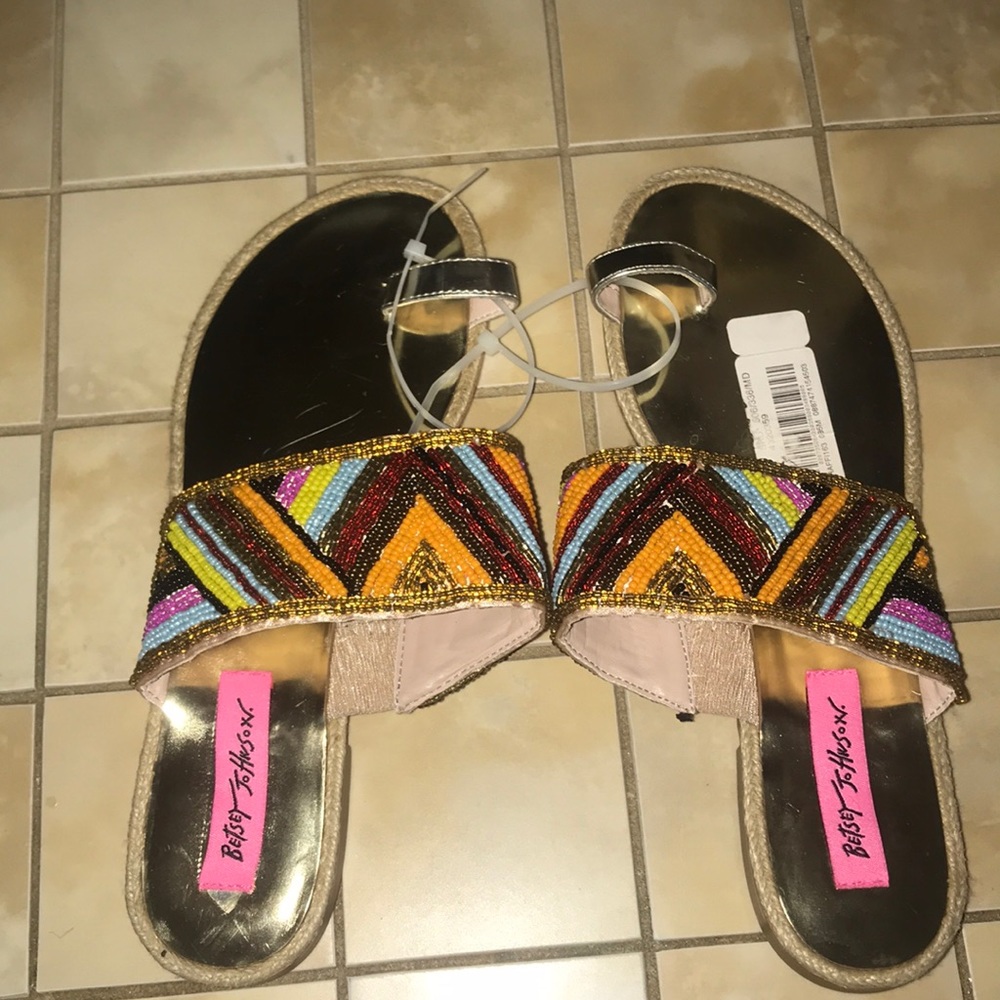 Betsy Johnson Raffi Beaded Sandal